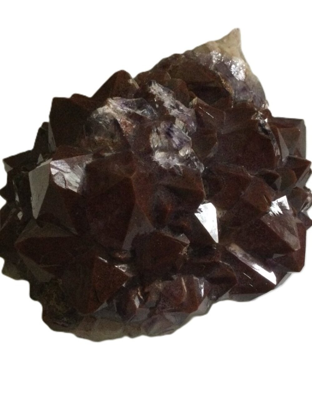 Thunder Bay Amethyst Crystal Specimen Red Hematite Capped 318g